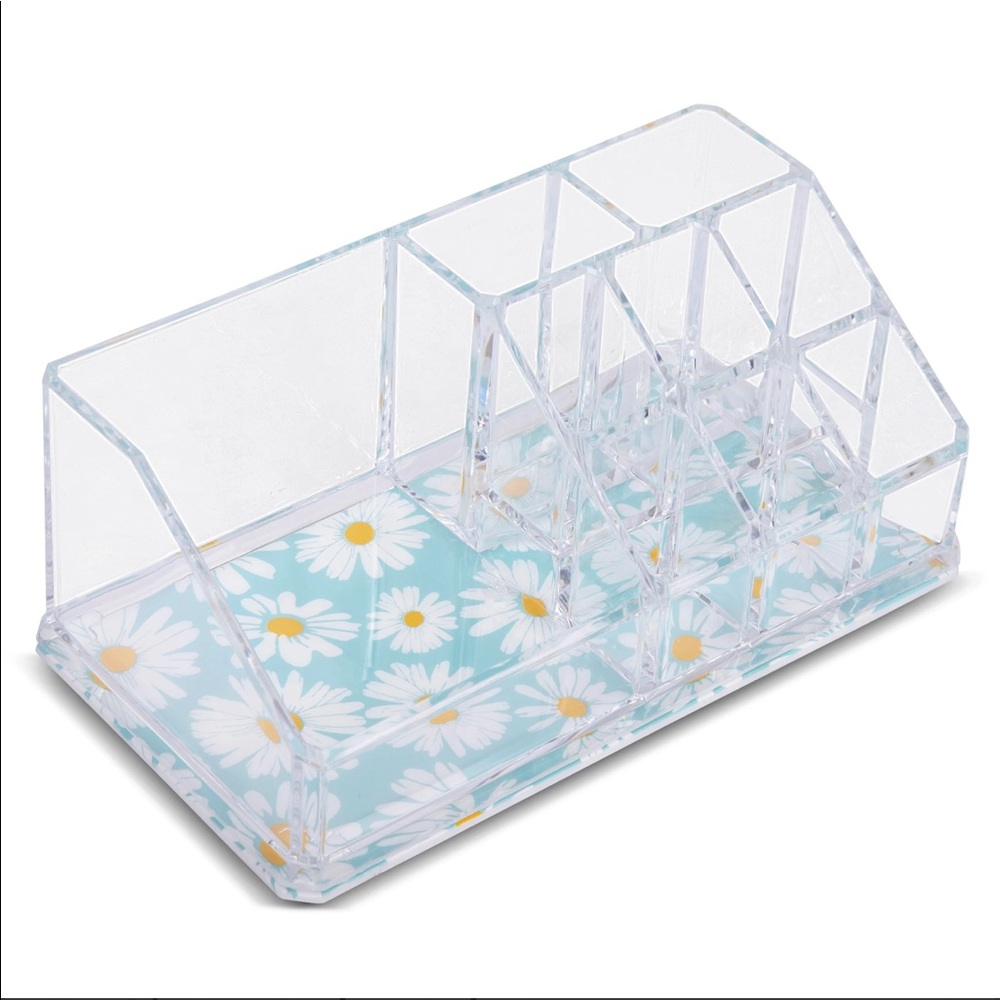 NWT Sorbus Mini Organizer w/9 Slots - Daisy Print